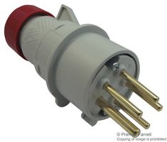 PE1665SV - Pin & Sleeve Connector, 16 A, 415 V, Cable Mount, Plug, 3P+N+E, Red - ILME
