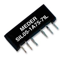 SIL24-1A72-71L - Reed Relay, SPST-NO, 24 VDC, SIL, Through Hole, 2 kohm, 1 A - STANDEXMEDER