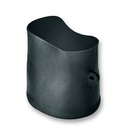 401-52880 - Heat Shrink Boot, Bottle Shape, Helashrink 150, Straight, 0.944 ", 24 mm, Black, 1.49 ", 38 mm - HELLERMANNTYTON