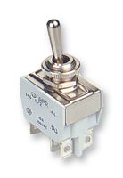 636H/2 - Toggle Switch, On-On, SPDT, Non Illuminated, 600H Series, Panel Mount, 15 A - APEM
