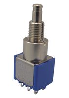 8642A - Pushbutton Switch, 8000, 6.5 mm, DPDT, On-(On), Plunger - APEM