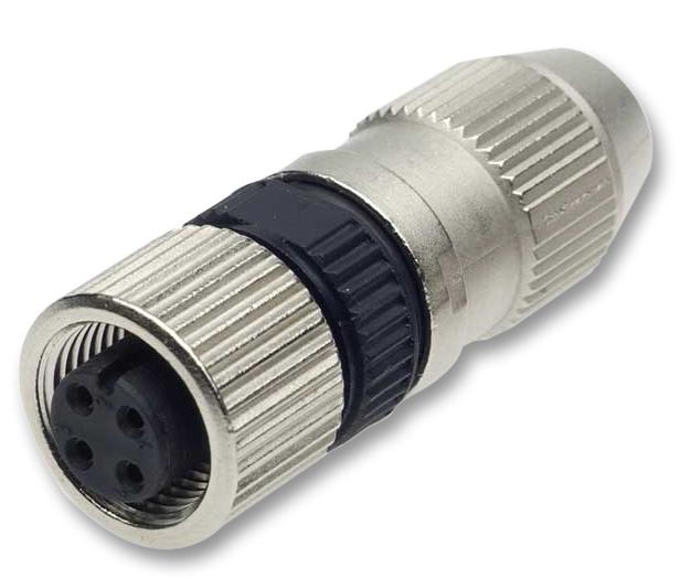 21 03 212 2305 CONNECTOR, FEMALE, M12, 4 POLE HARTING