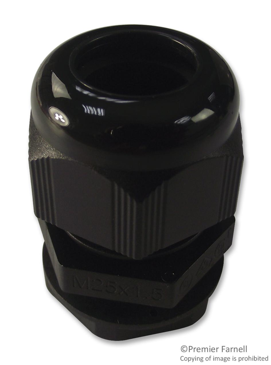 1478769-5 CABLE GLAND, PA, 18MM, M25, BLACK AMP - TE CONNECTIVITY