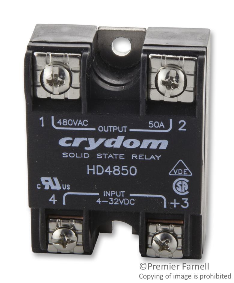 HD4850-10 SSR, 4-32VDC, 48-530VAC, 50A SENSATA/CRYDOM