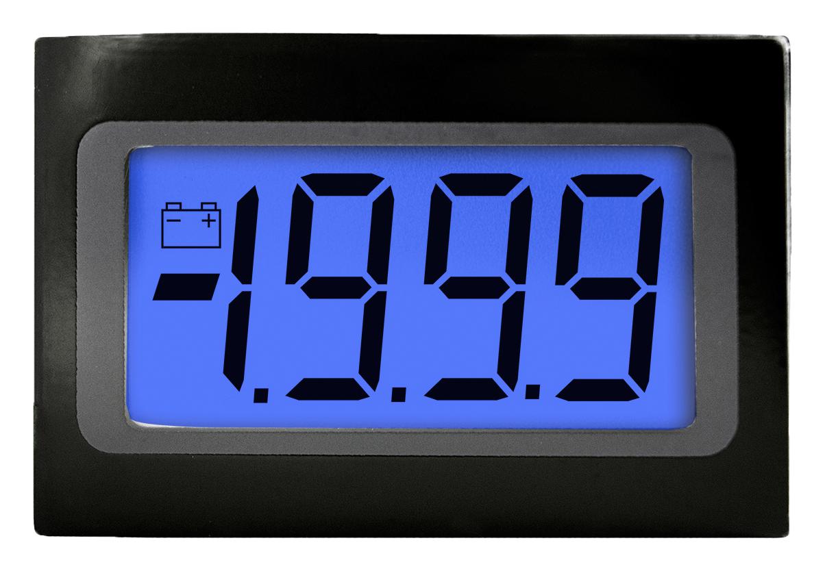 SP400-BLUE VOLTMETER, LCD, 3.5DIGIT, 9PIN LASCAR