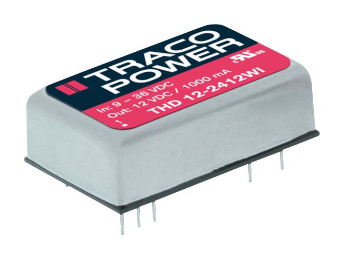 THD 12-2423WI CONVERTER, DC TO DC, +/-15V, 12W TRACO POWER