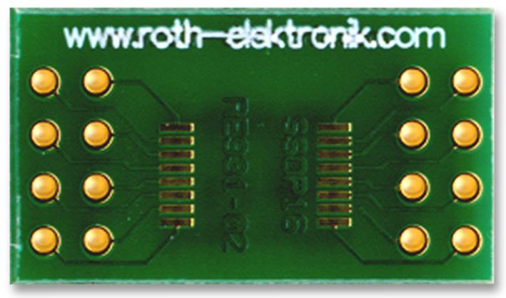 RE931-02 PCB, ADAPTOR, SMD, SSOP-16, 0.65MM ROTH ELEKTRONIK