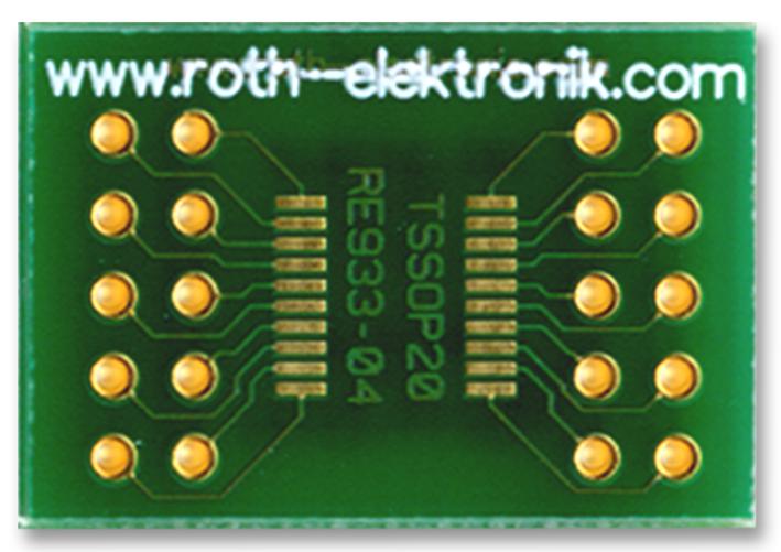 RE933-04 ADAPTOR, SMD, TSSOP-20, 0.65MM ROTH ELEKTRONIK