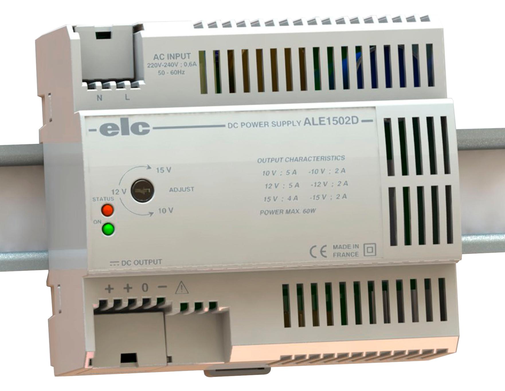 ALE1502D PSU, +/-15VDC, 2A ELC
