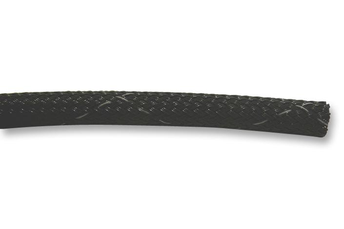 GRP120NF14 BK005 BRAIDED SLEEVING, PET, 4MM, BLACK ALPHA WIRE