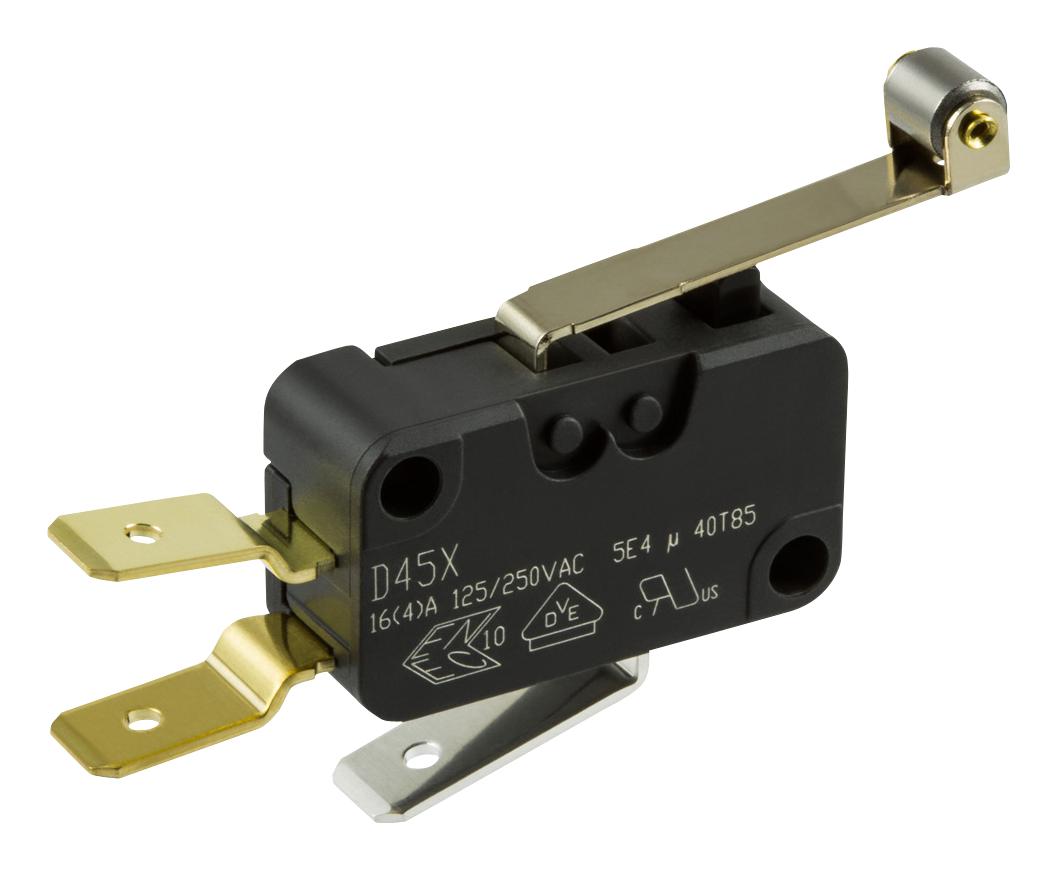 D459-V3RD MICROSWITCH, SPCO, MED ROLLER LEVER ZF ELECTRONICS