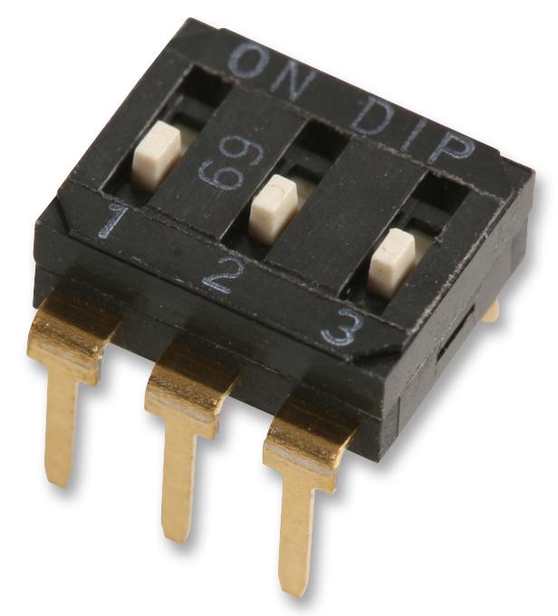 A6D-3100 BY OMZ DIP SWITCH, SPST, 0.03A, 30VDC, THT OMRON