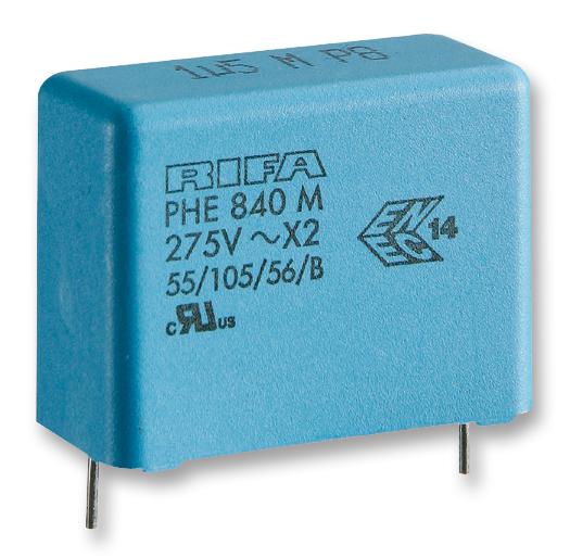 PHE840MD7100MD20R06L2 CAP, 1µF, 20%, PP, RADIAL KEMET