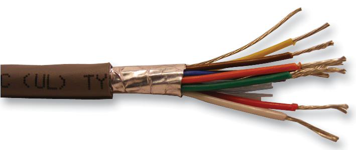 1299C SL005 CABLE, SHIELDED, 22AWG, 9CORE, 30.5M ALPHA WIRE