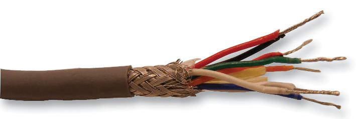 3308 SL005 CABLE, SHIELDED, 28AWG, 8CORE, 30.5M ALPHA WIRE
