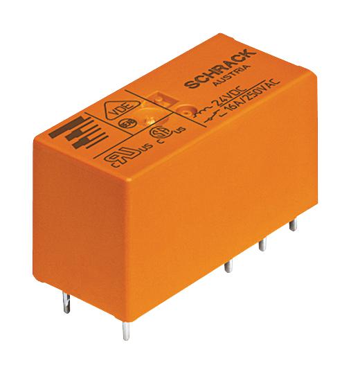 RT424730 RELAY, DPDT, 250VAC, 8A SCHRACK - TE CONNECTIVITY
