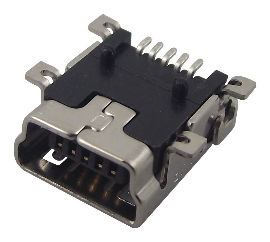 1734035-1. MINI USB, 2.0 TYPE B, RECEPTACLE, SMT AMP - TE CONNECTIVITY