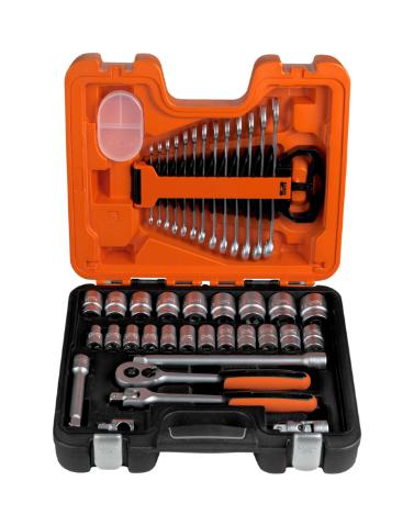 S400 SOCKET SET 1/2 +SPANNERS 40 PIECE BAHCO