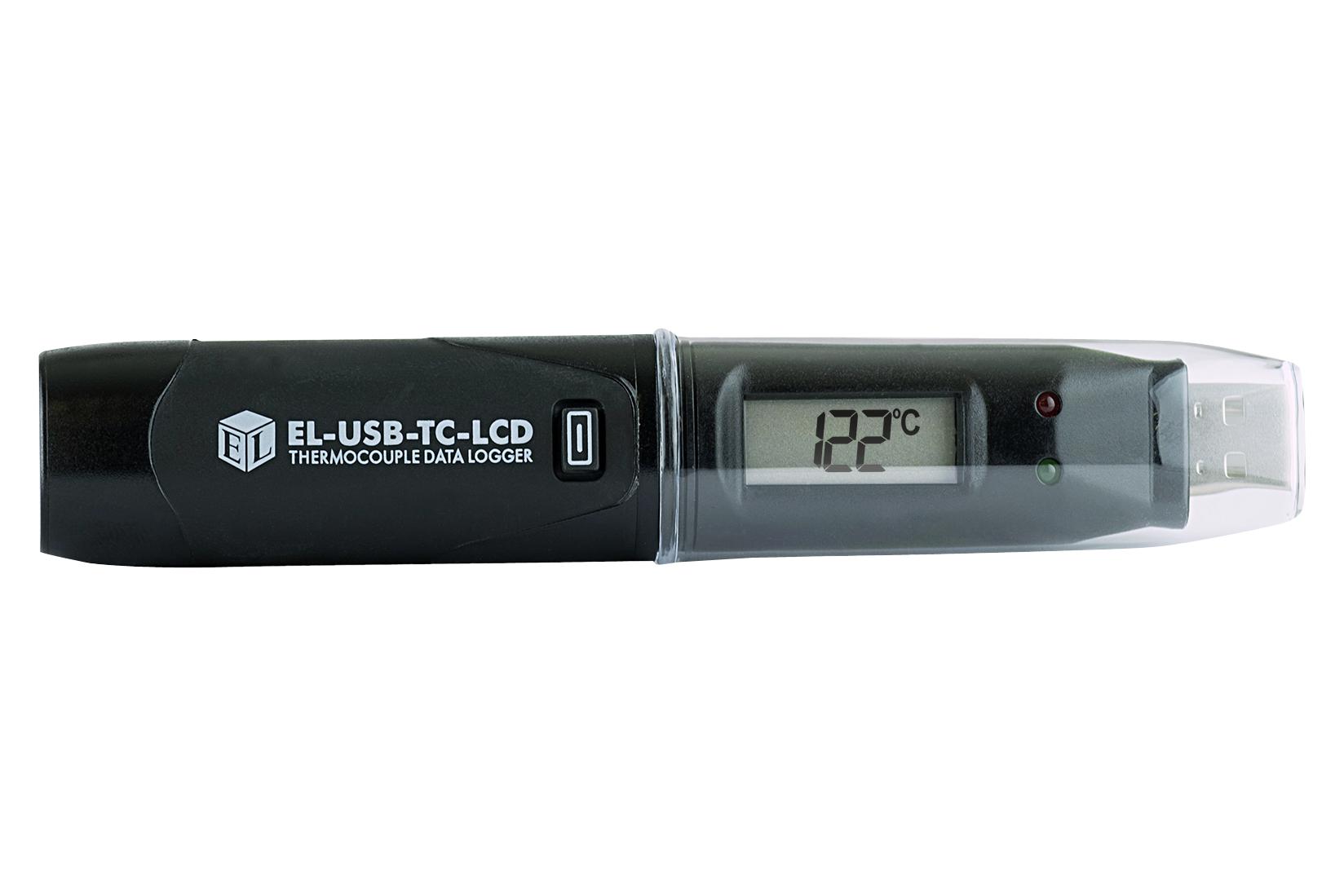 EL-USB-TC-LCD DATA LOGGER, -200DEG TO 1350DEG, USB,LCD LASCAR