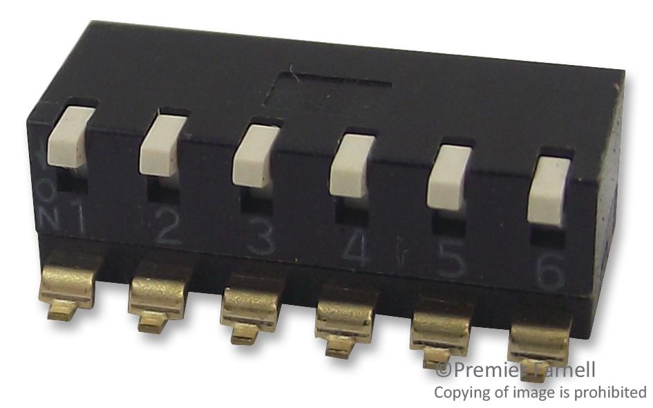 A6SR-6104 SWITCH, DIL, 6WAY, SMD OMRON