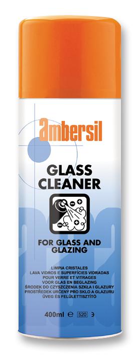 6160004000 CLEANER, GLASS, 400ML AEROSOL AMBERSIL