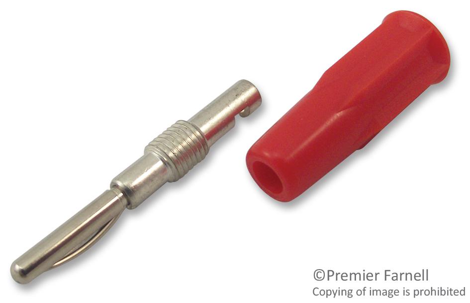 R921331 CONNECTOR, 2MM PLUG RED RADIALL
