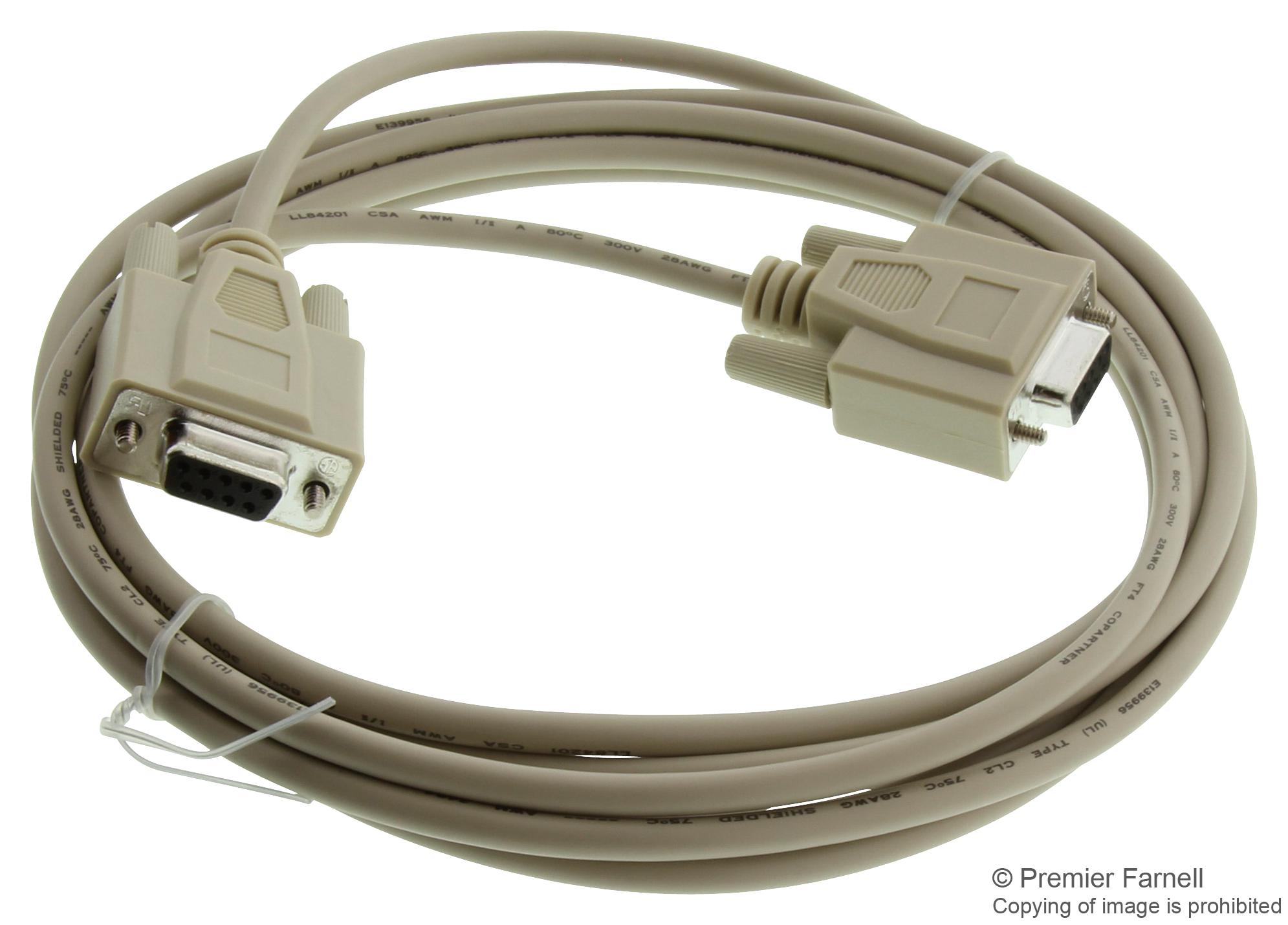 621850-2 NULL MODEM CABLE ASSEMBLY AMP - TE CONNECTIVITY