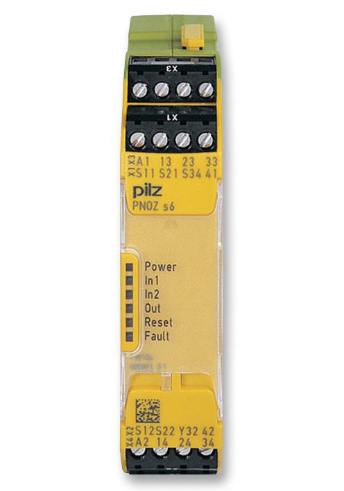 750126 RELAY, SAFETY, 3PST-NO, 240VAC, 6A PILZ