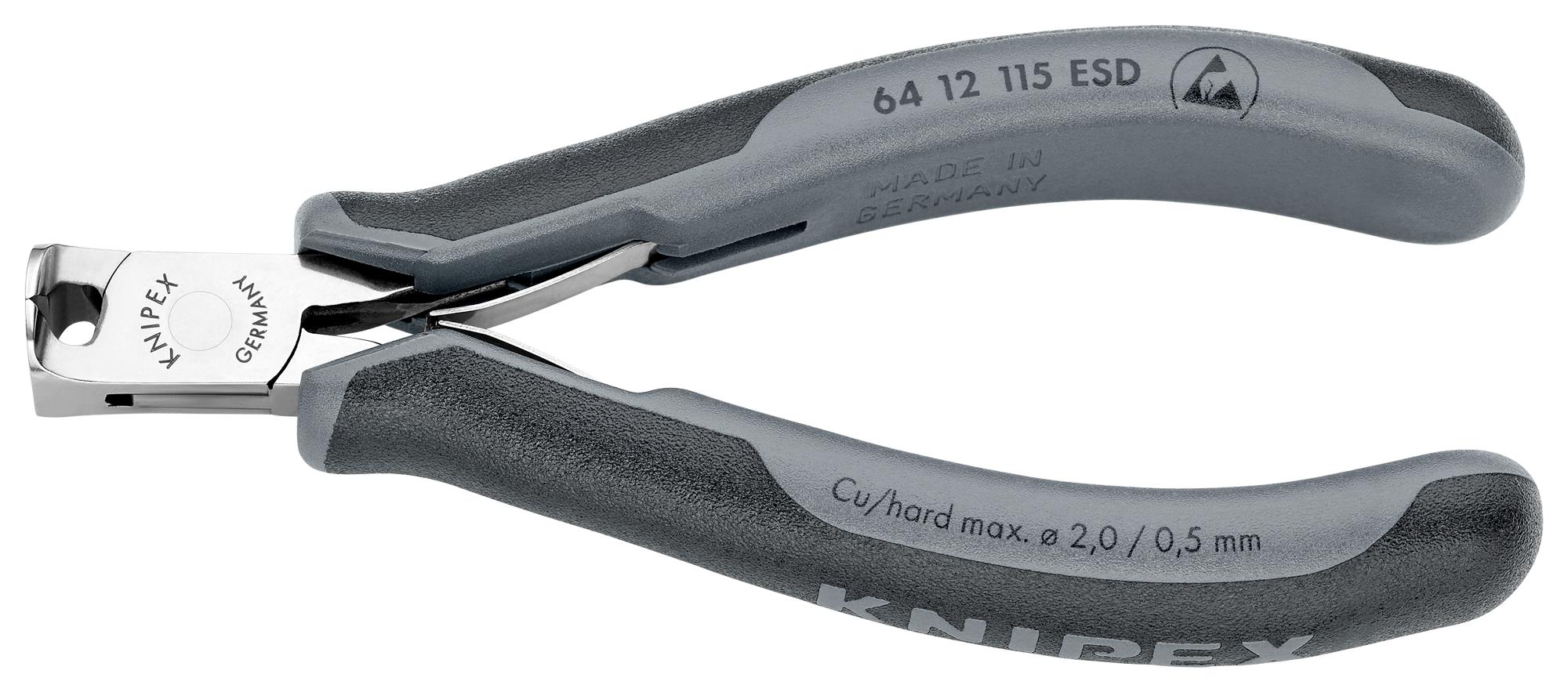 64 12 115 ESD END CUTTING NIPPERS KNIPEX