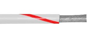 3051 WR005 WIRE, WHT/RED, 22AWG, 7/30AWG, 30.5M ALPHA WIRE
