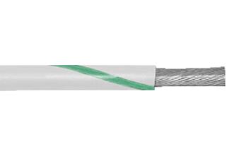 1555 WG001 WIRE, WH/GR, 18AWG, 16/30AWG, 304.8M ALPHA WIRE
