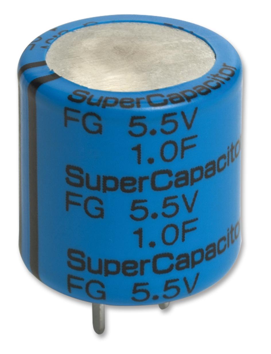 FGH0H104ZF CAP, 0.1F, 5.5V, SUPER CAP, RADIAL KEMET