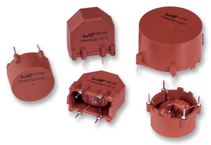7446121010 CHOKE, COMMON MODE, 10MH, 0.7A WURTH ELEKTRONIK