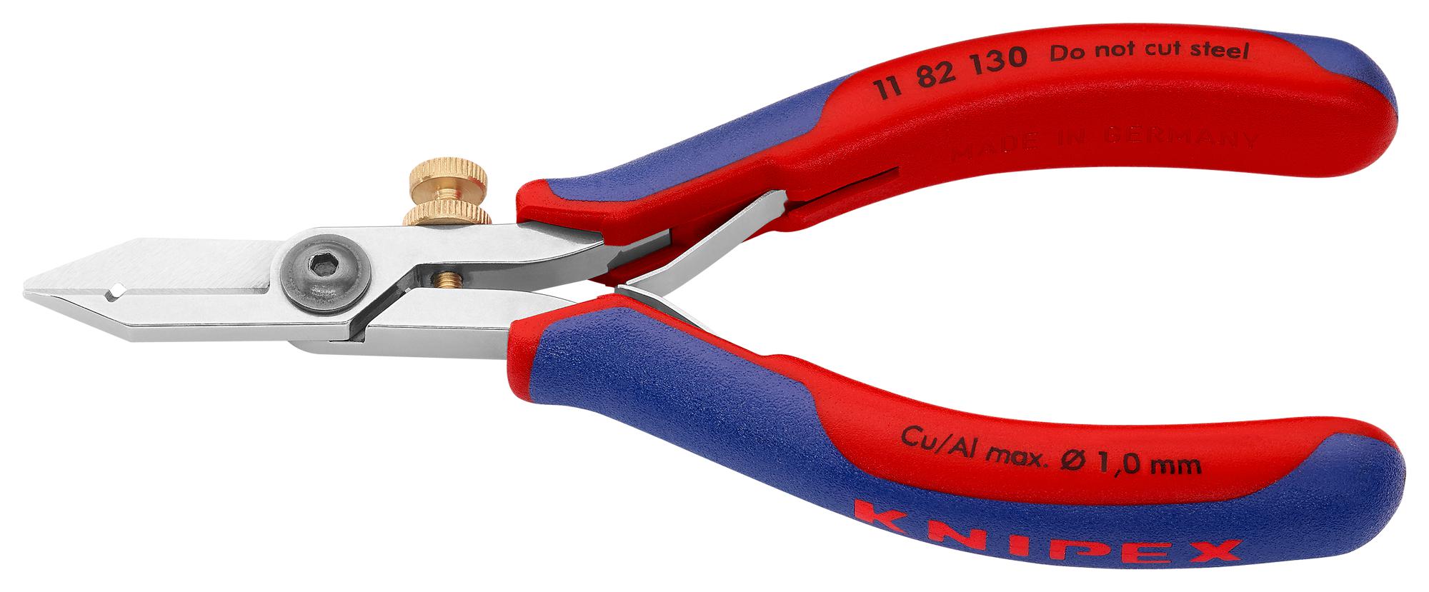 11 82 130 WIRE STRIPPER, ELECTRONIC KNIPEX