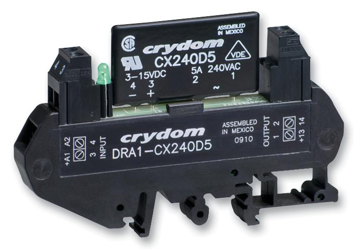 DRA1-CX240D5-B SSR, 5A, 4-28VDC, 12-280VAC, ZERO SENSATA/CRYDOM