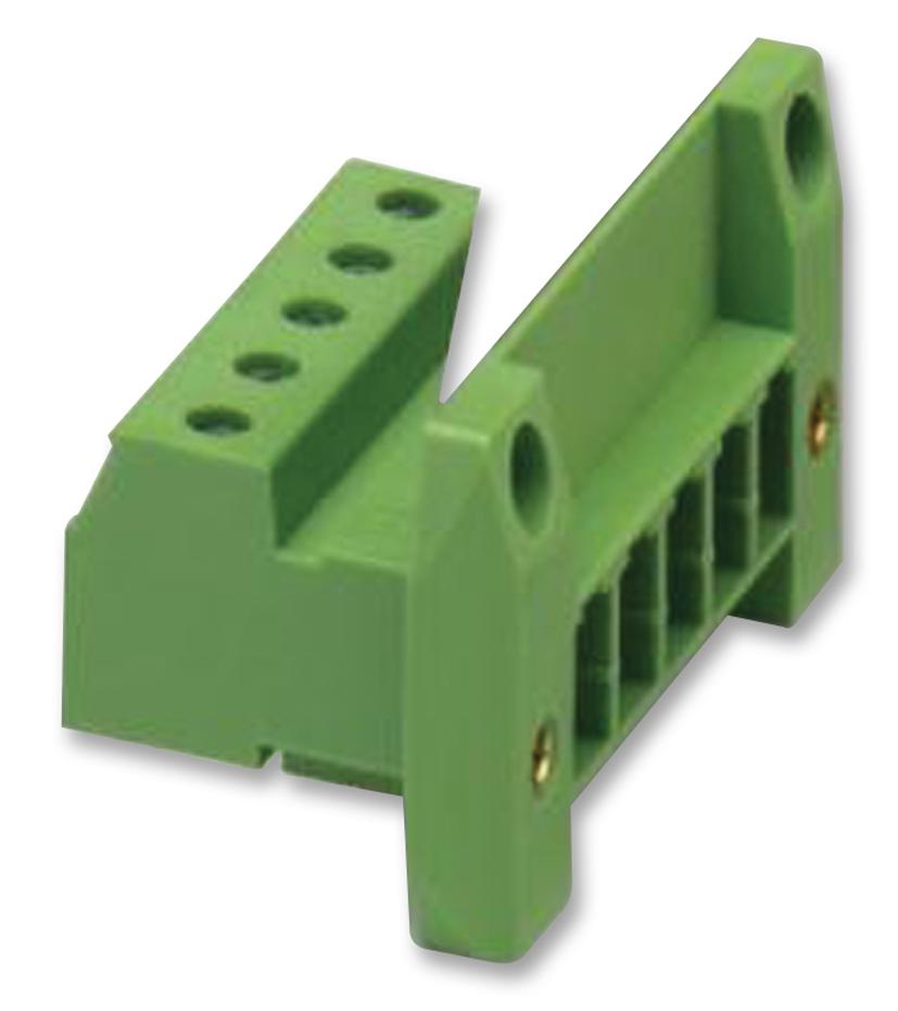 DFK-PC 4/6-GF-7.62 TERMINAL BLOCK, PLUGGABLE, 6POS, 10AWG PHOENIX CONTACT