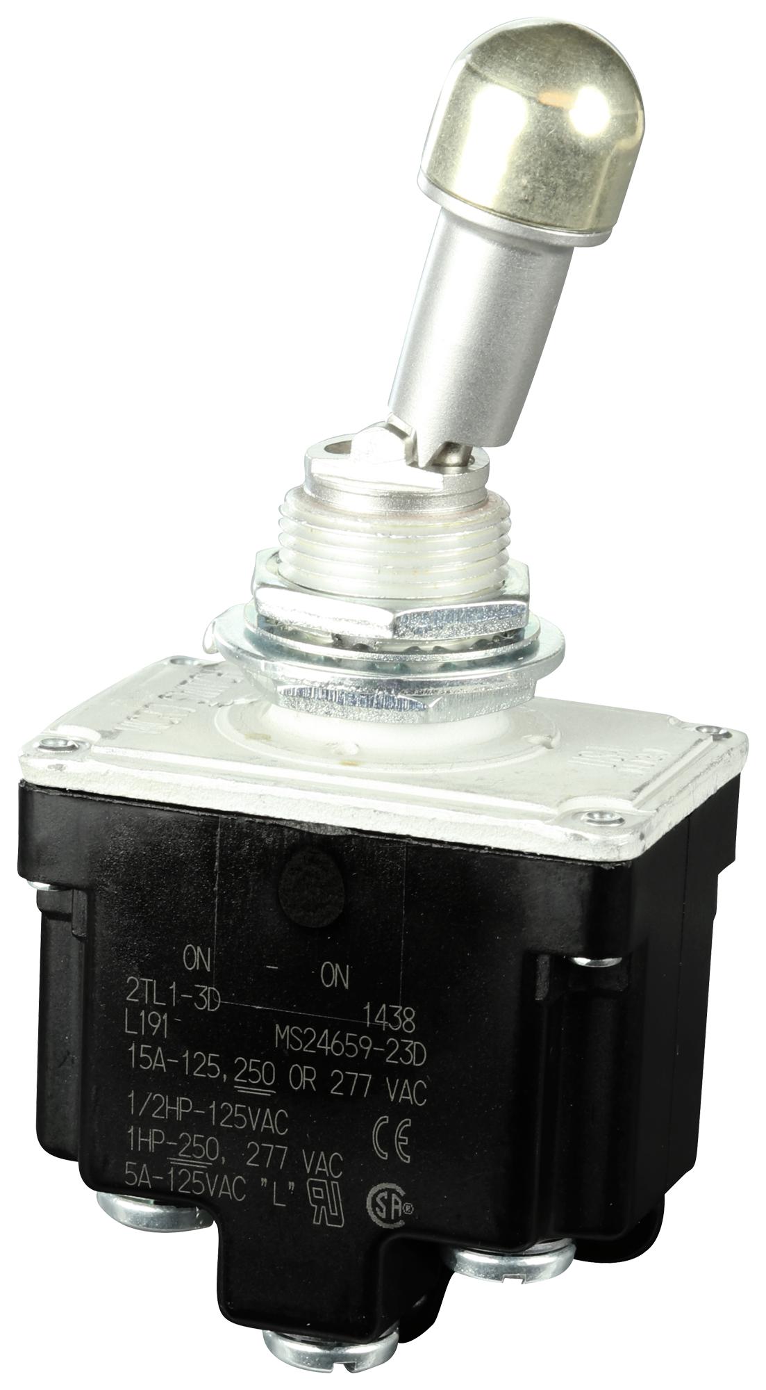 2TL1-3D SWITCH, DPDT, ON-ON HONEYWELL