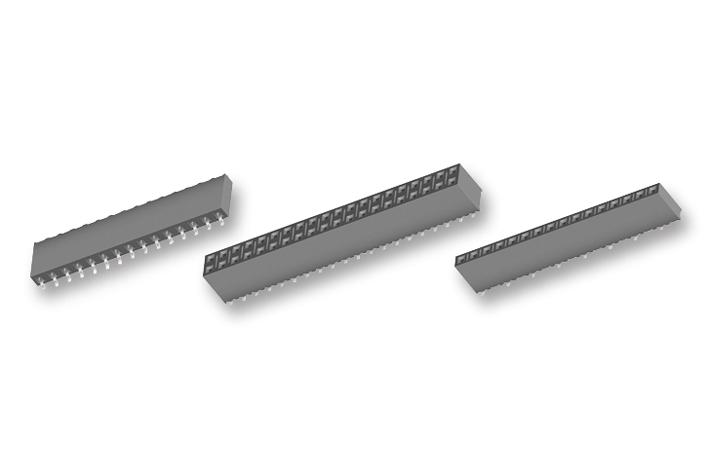 SSM-111-L-SV CONNECTOR, RCPT, 11POS, 1ROW, 2.54MM SAMTEC