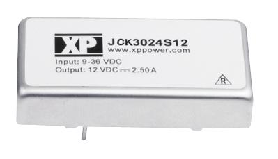 JCK3024D15 DC/DC CONVERTER, 30W 2X1", DUAL O/P XP POWER
