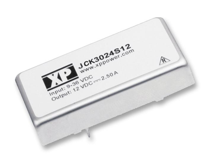 JCK3024S12 DC/DC CONVERTER, 30W 2X1" SINGLE O/P XP POWER