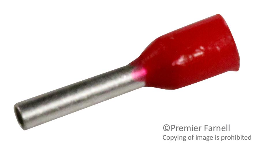 2-966067-4 TERMINAL, WIRE FERRULE, 7AWG, RED AMP - TE CONNECTIVITY