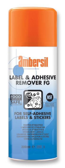 6150009450 CLEANER, LABEL REMOVER FG, 200ML AMBERSIL