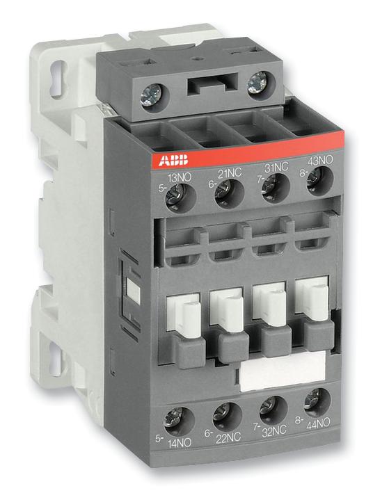 NF62E-13 CONTACTOR, 6PST-NO/DPST-NC, DINRAIL ABB