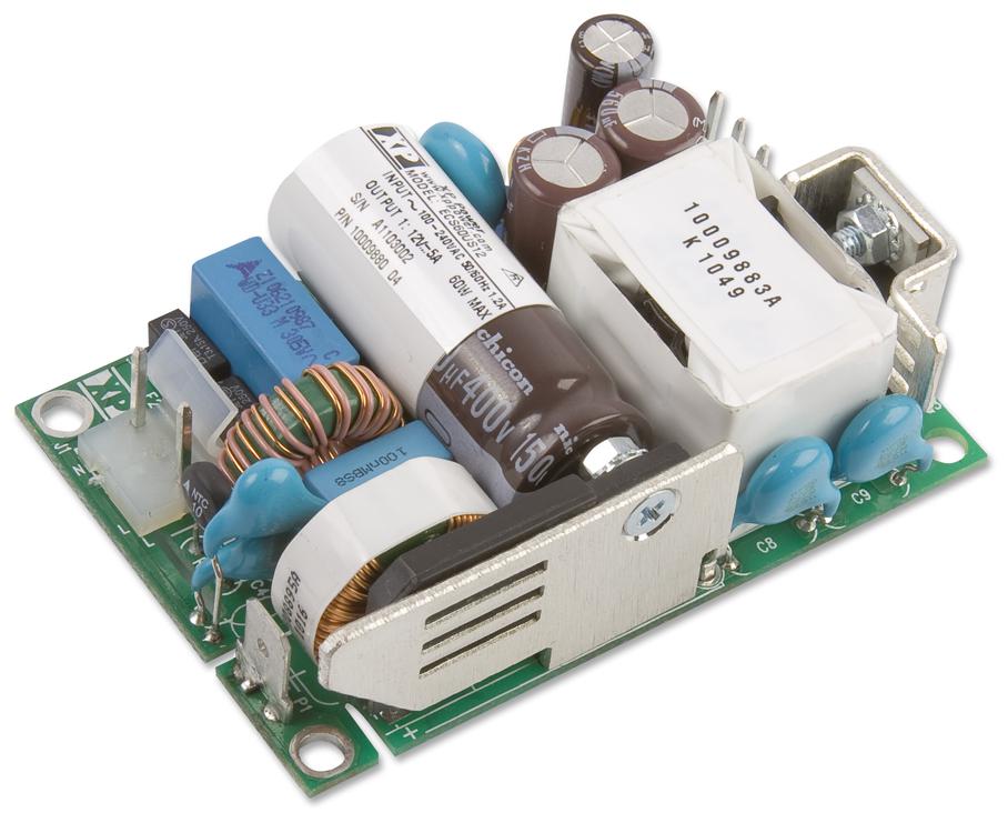 ECS60US12 POWER SUPPLY, AC-DC, MEDICAL, 12V, 5A XP POWER