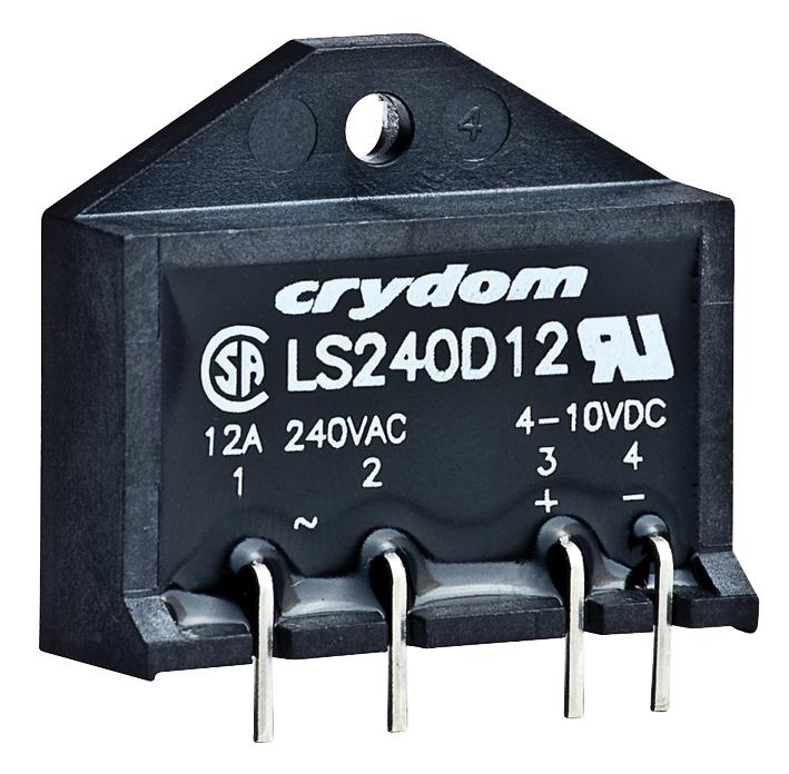 LS240D12 SSR, SIP, 280VAC/12A, 4-10VDC, ZC SENSATA/CRYDOM