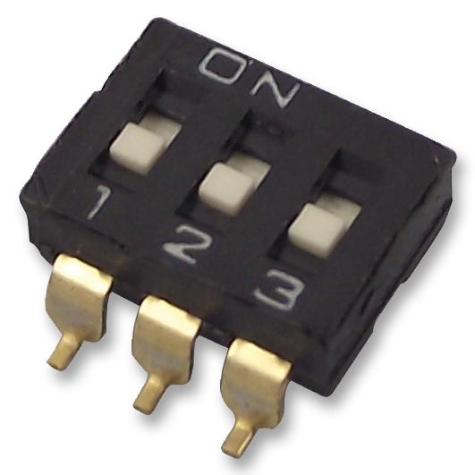 A6H-8102-PM DIP SWITCH, SPST, 0.025A, 24VDC, SMD OMRON