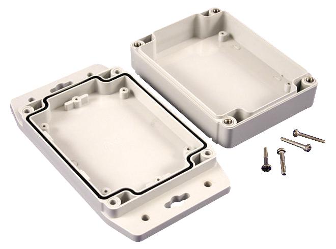 1555NF17GY BOX, ABS, FLANGED LID, IP66 HAMMOND