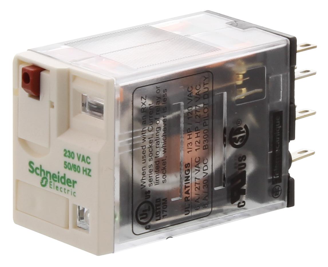 RXM4AB2P7 RELAY, 4PDT, 250VAC, 6A SCHNEIDER ELECTRIC