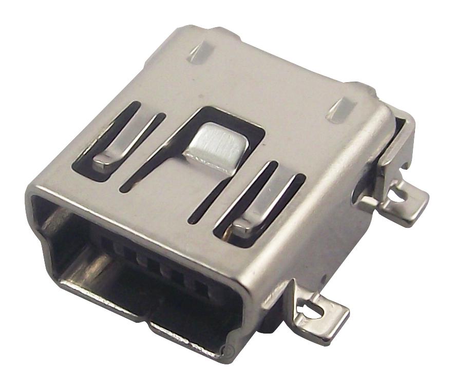 1734035-2 MINI USB, 2.0 TYPE B, RECEPTACLE, SMT TE CONNECTIVITY