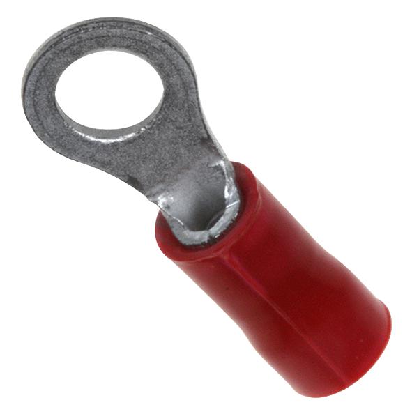 34145 CRIMP TERMINAL, RING, RED, STUD # 8 AMP - TE CONNECTIVITY